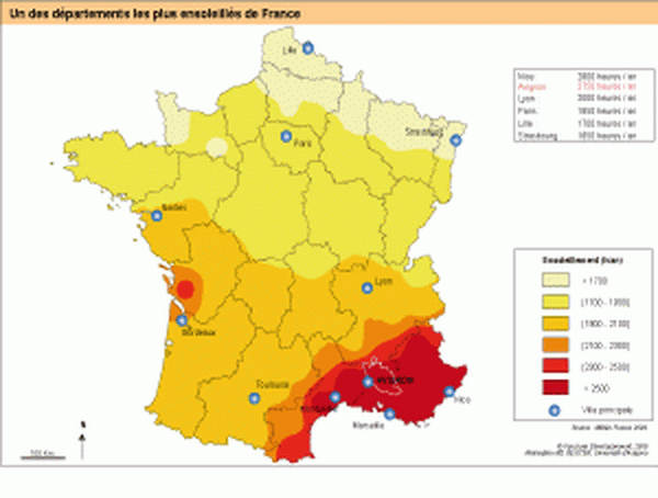 Ensoleillement France